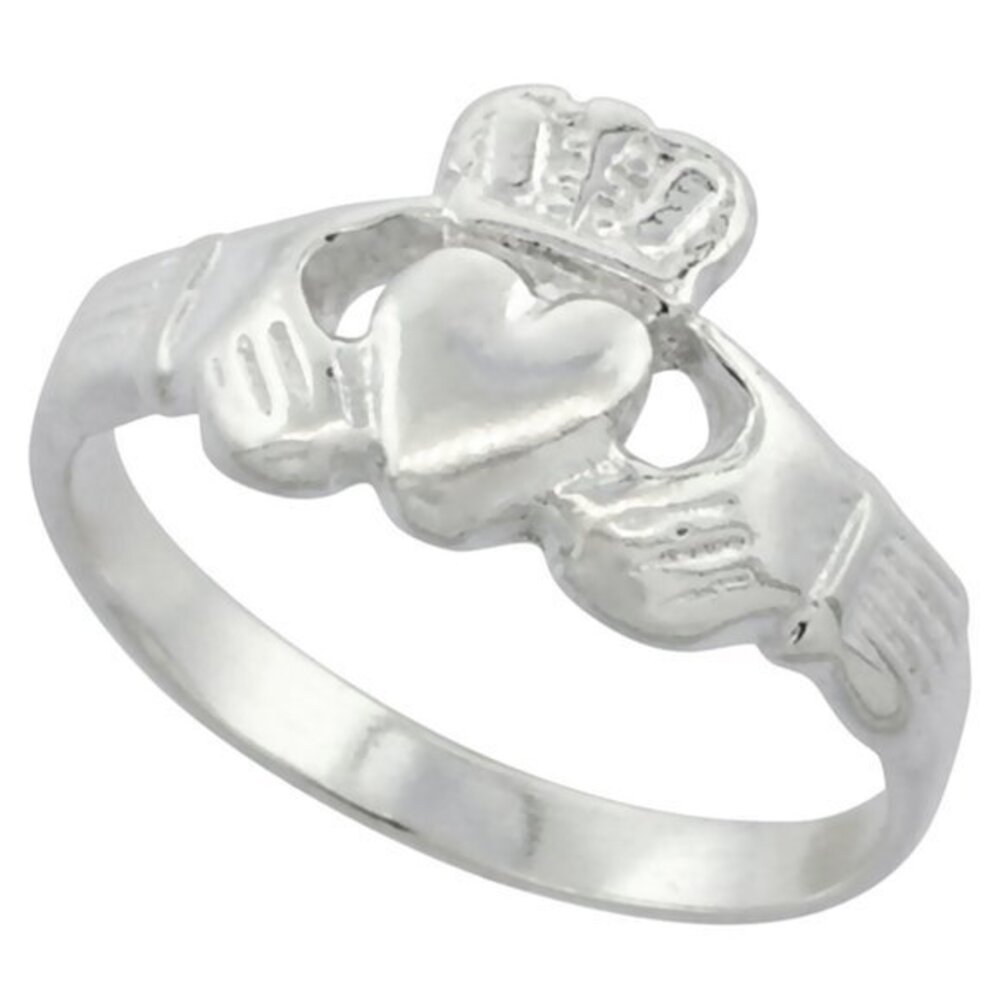 New 925 Sterling Silver Claddagh Ring